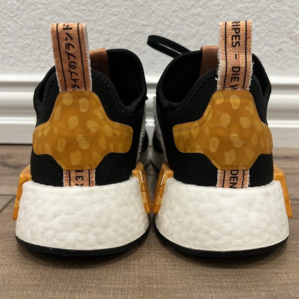 adidas X Bambi Black and Gold Athletic Shoes - Picture 3 of 16